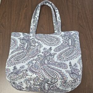 Vera Bradley Soft Sky Paisley Grand Tote Bag